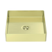 Nero Opal Square 400mm Stainless Steel Basin - Brushed Gold