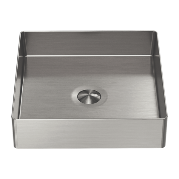 Nero Opal Square 400mm Stainless Steel Basin