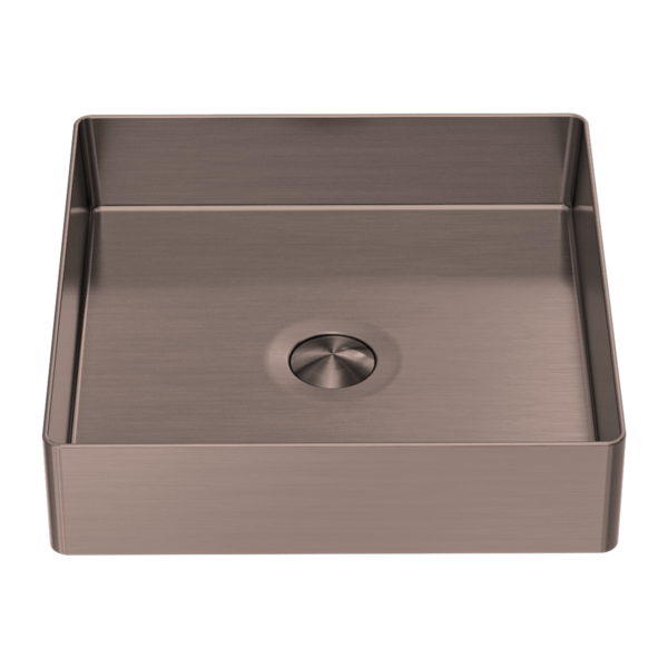 Nero Opal Square 400mm Stainless Steel Basin