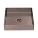 Nero Opal Square 400mm Stainless Steel Basin - Brushed Bronze
