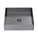 Nero Opal Square 400mm Stainless Steel Basin - Graphite