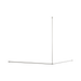 Nero Mecca Care Curtain Rail 1200x1200mm 90 Degree - Brushed Nickel