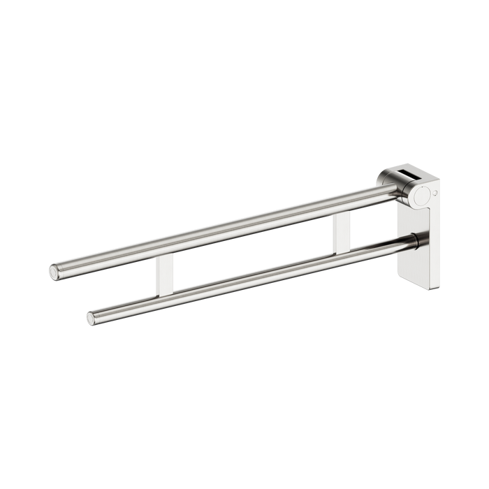Nero Mecca Care Foldable Toilet Support Arm - Brushed Nickel