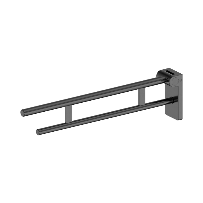 Nero Mecca Care Foldable Toilet Support Arm - Gun Metal