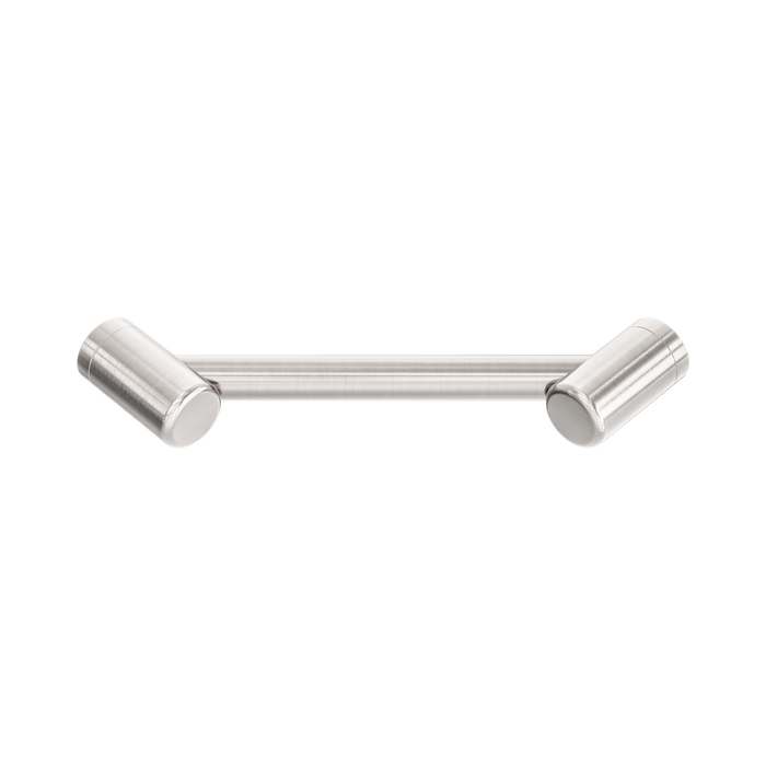 Nero Mecca Care 25mm Footrest Corner Grab Rail 215mm - Brushed Nickel