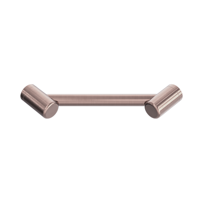 Nero Mecca Care 25mm Footrest Corner Grab Rail 215mm - Brushed Bronze