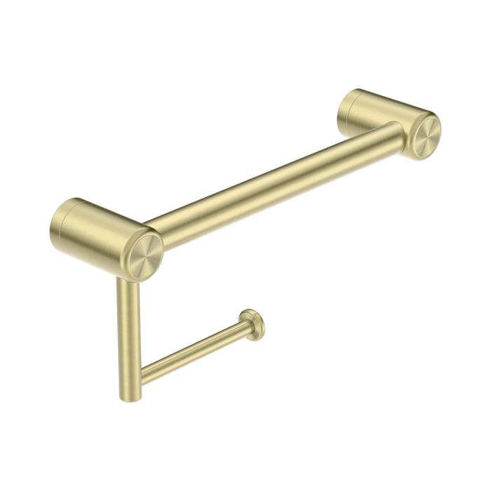 Nero Mecca Care 25mm Toilet Roll Rail 300mm - Brushed Gold