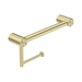 Nero Mecca Care 25mm Toilet Roll Rail 300mm - Brushed Gold