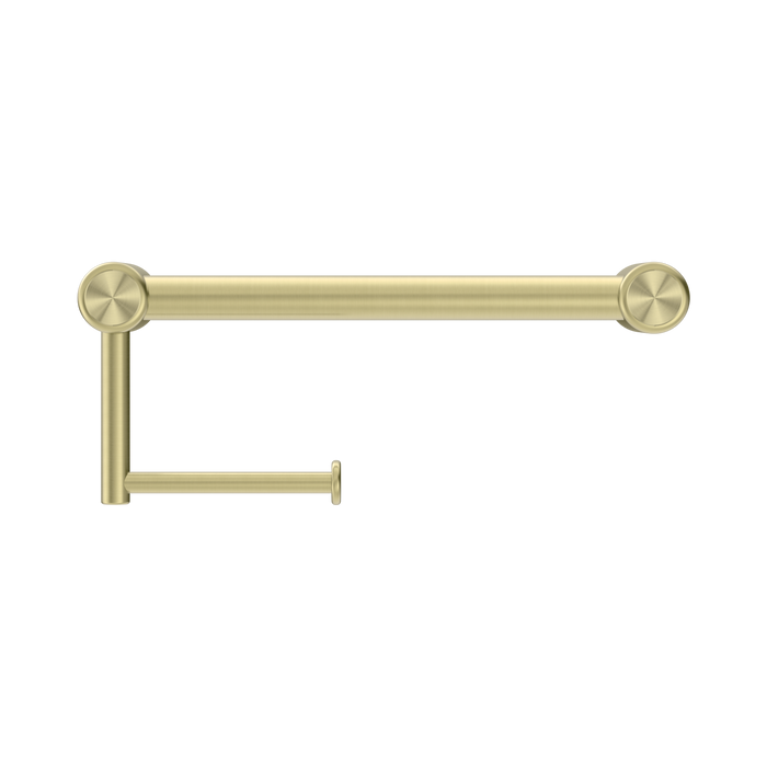 Nero NRCR2512ABG Mecca Care 25mm Toilet Roll Rail 300mm Brushed Gold image 2 | SKU: NRCR2512ABG