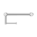 Nero NRCR2512ACH Mecca Care 25mm Toilet Roll Rail 300mm Chrome image 2 | SKU: NRCR2512ACH