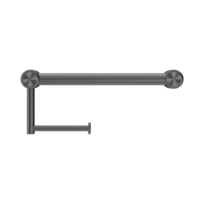 Nero NRCR2512AGM Mecca Care 25mm Toilet Roll Rail 300mm Gun Metal image 2 | SKU: NRCR2512AGM