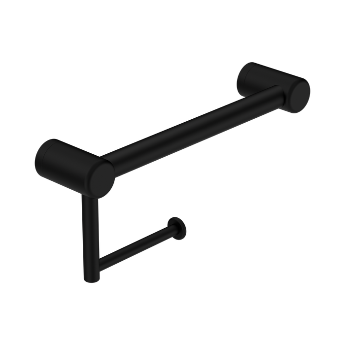 Nero Mecca Care 25mm Toilet Roll Rail 300mm - Matte Black