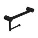 Nero Mecca Care 25mm Toilet Roll Rail 300mm - Matte Black