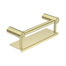 Nero Mecca Care 25mm Grab Rail With Shelf 300mm - Brushed Gold