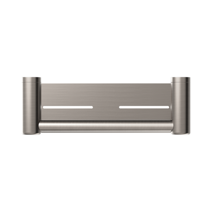 Nero NRCR2512CBN Mecca Care 25mm Grab Rail With Shelf 300mm Brushed Nickel image 2 | SKU: NRCR2512CBN