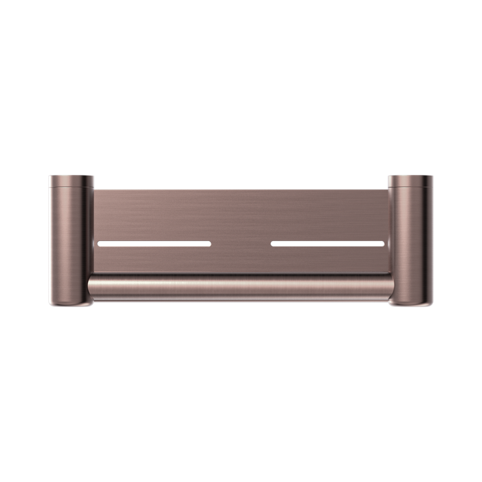 Nero NRCR2512CBZ Mecca Care 25mm Grab Rail With Shelf 300mm Brushed Bronze image 2 | SKU: NRCR2512CBZ