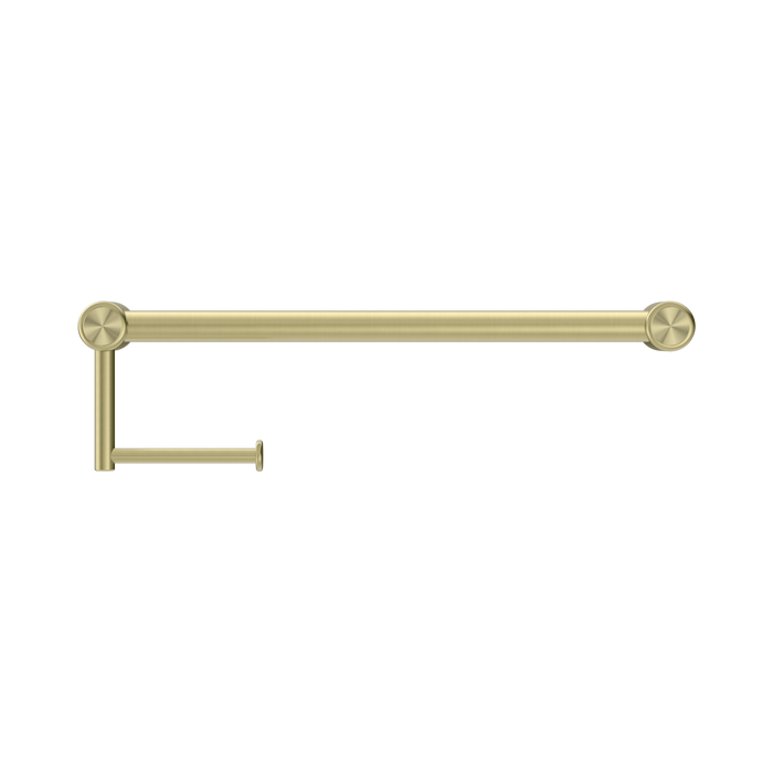 Nero NRCR2518ABG Mecca Care 25mm Toilet Roll Rail 450mm Brushed Gold image 2 | SKU: NRCR2518ABG