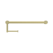 Nero NRCR2518ABG Mecca Care 25mm Toilet Roll Rail 450mm Brushed Gold image 2 | SKU: NRCR2518ABG