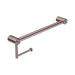 Nero Mecca Care 25mm Toilet Roll Rail 450mm - Brushed Bronze