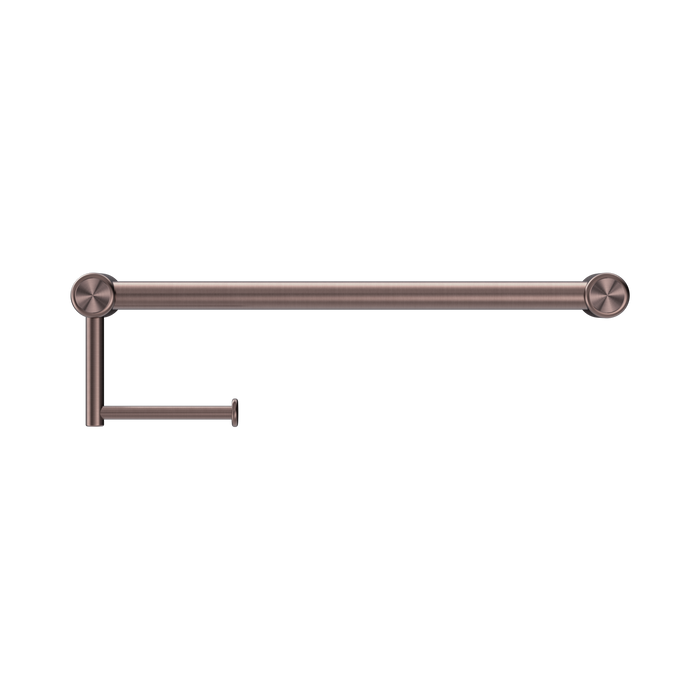 Nero NRCR2518ABZ Mecca Care 25mm Toilet Roll Rail 450mm Brushed Bronze image 2 | SKU: NRCR2518ABZ