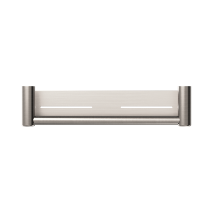 Nero NRCR2518CBN Mecca Care 25mm Grab Rail With Shelf 450mm Brushed Nickel image 2 | SKU: NRCR2518CBN