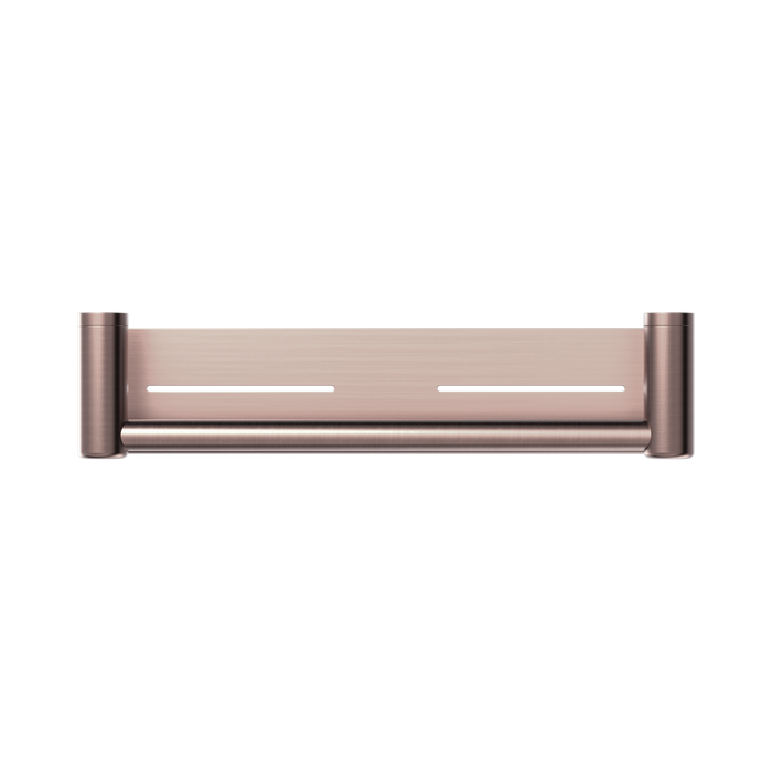 Nero NRCR2518CBZ Mecca Care 25mm Grab Rail With Shelf 450mm Brushed Bronze image 2 | SKU: NRCR2518CBZ