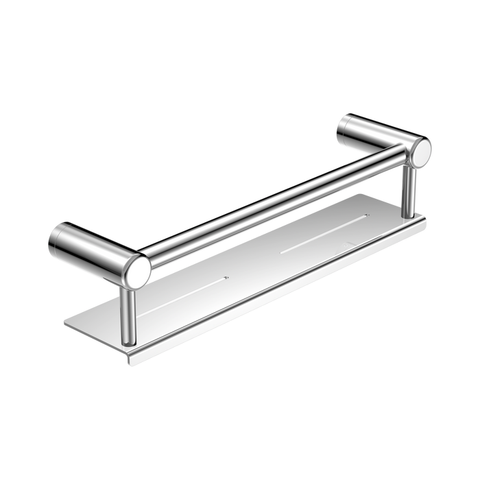 Nero Mecca Care 25mm Grab Rail With Shelf 450mm - Chrome