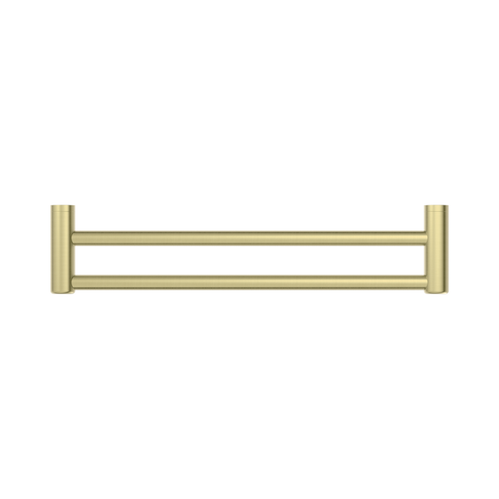 Nero NRCR2524DBG Mecca Care 25mm Double Towel Grab Rail 600mm Brushed Gold image 2 | SKU: NRCR2524DBG