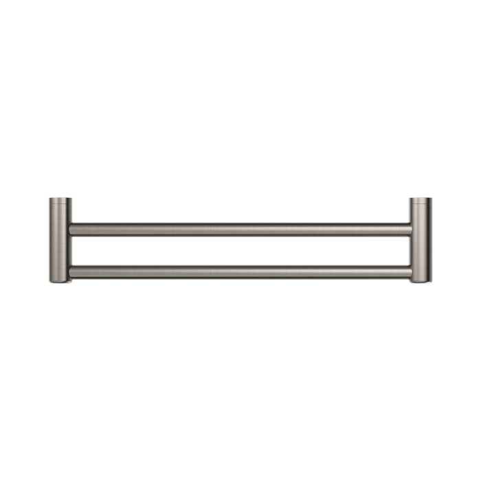 Nero NRCR2524DBN Mecca Care 25mm Double Towel Grab Rail 600mm Brushed Nickel image 2 | SKU: NRCR2524DBN