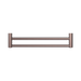 Nero NRCR2524DBZ Mecca Care 25mm Double Towel Grab Rail 600mm Brushed Bronze image 2 | SKU: NRCR2524DBZ