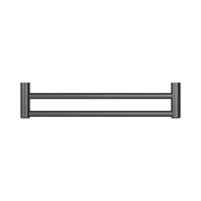 Nero NRCR2524DGM Mecca Care 25mm Double Towel Grab Rail 600mm Gun Metal image 2 | SKU: NRCR2524DGM