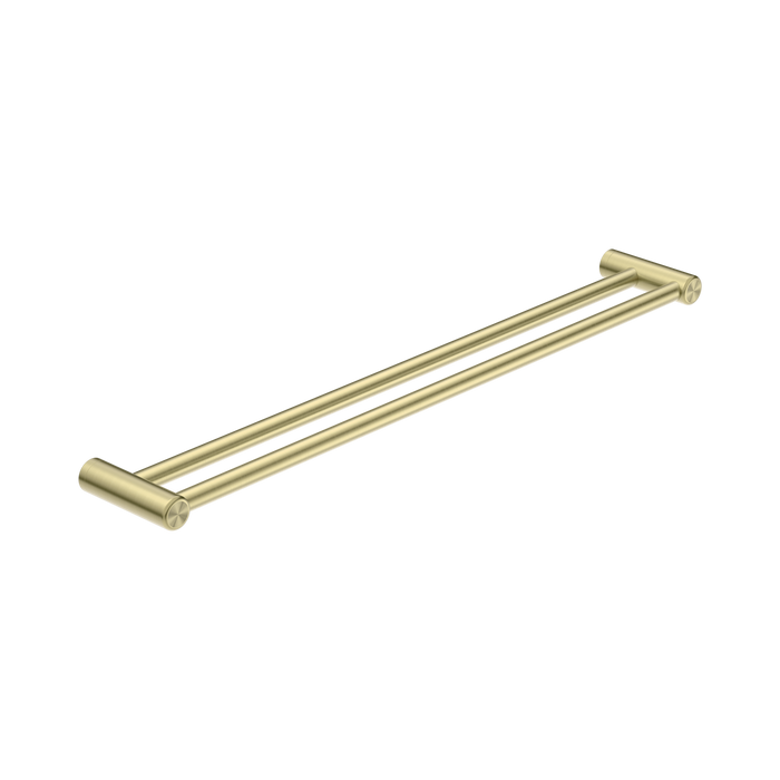 Nero Mecca Care 25mm Double Towel Grab Rail 900mm - Brushed Gold