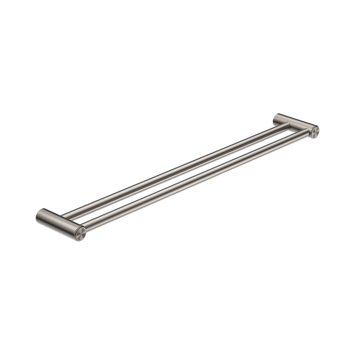 Nero Mecca Care 25mm Double Towel Grab Rail 900mm - Brushed Nickel