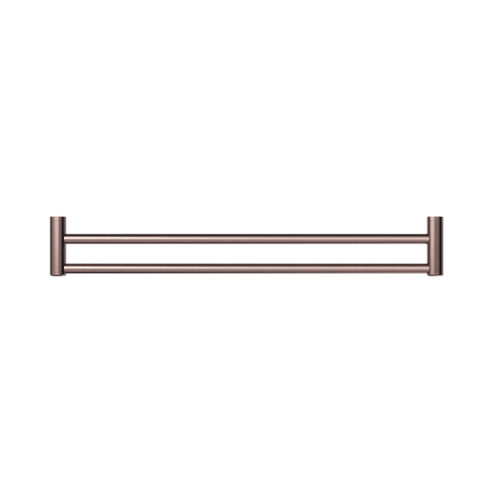 Nero NRCR2530DBZ Mecca Care 25mm Double Towel Grab Rail 900mm Brushed Bronze image 2 | SKU: NRCR2530DBZ