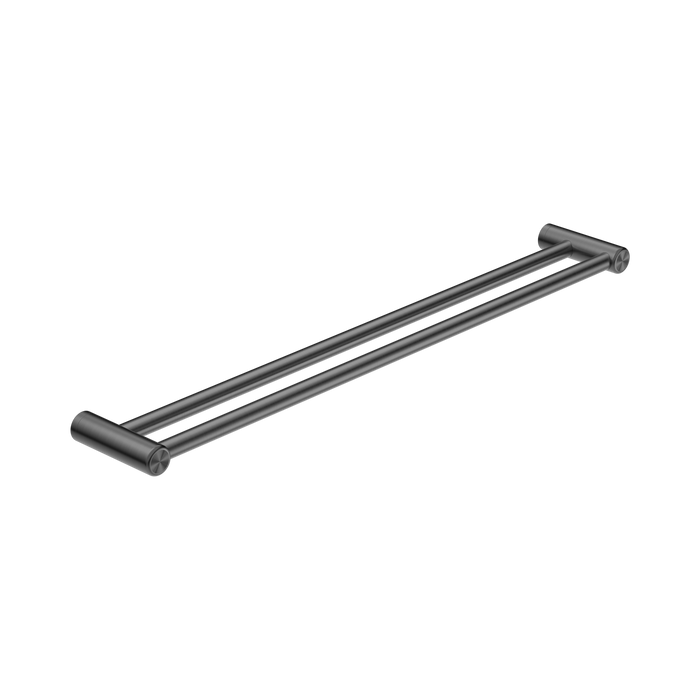 Nero Mecca Care 25mm Double Towel Grab Rail 900mm - Gun Metal