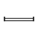 Nero NRCR2530DMB Mecca Care 25mm Double Towel Grab Rail 900mm Matte Black image 2 | SKU: NRCR2530DMB