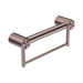Nero Mecca Care 32mm Grab Rail With Towel Holder 300mm - Brushed Bronze