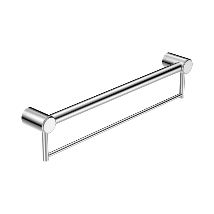 Nero Mecca Care 32mm Grab Rail With Towel Holder 600mm - Chrome