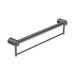 Nero Mecca Care 32mm Grab Rail With Towel Holder 600mm - Gun Metal