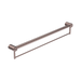Nero Mecca Care 32mm Grab Rail With Towel Holder 900mm - Brushed Bronze