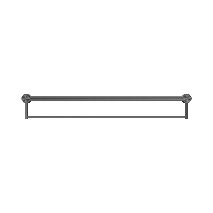 Nero NRCR3230BGM Mecca Care 32mm Grab Rail With Towel Holder 900mm Gun Metal image 2 | SKU: NRCR3230BGM