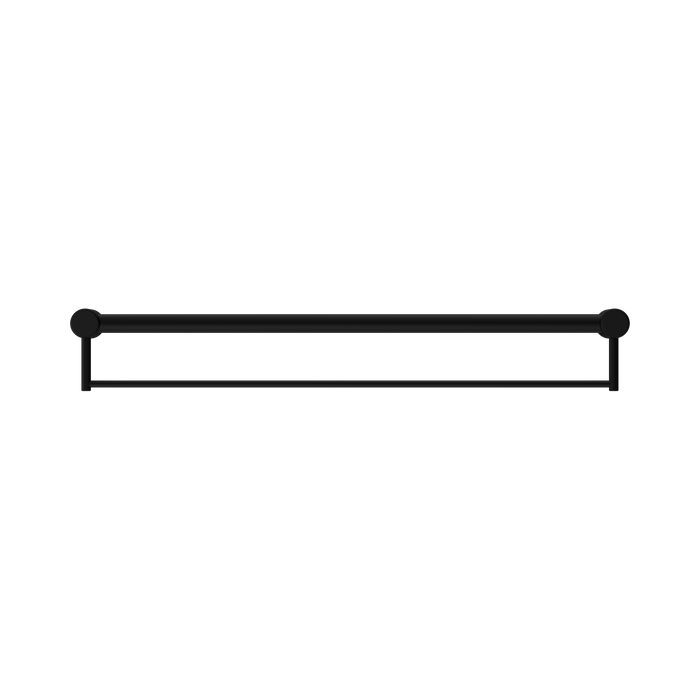 Nero NRCR3230BMB Mecca Care 32mm Grab Rail With Towel Holder 900mm Matte Black image 2 | SKU: NRCR3230BMB