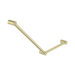 Nero Mecca Care 32mm Ambulant Toilet Grab Rail 45 Degree 750X450mm - Brushed Gold