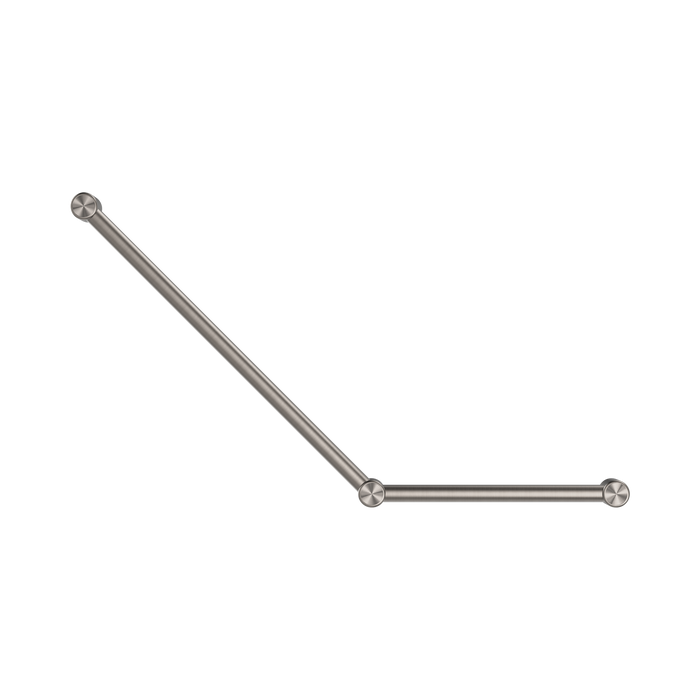 Nero NRCR3245ABN Mecca Care 32mm Ambulant Toilet Grab Rail 45 Degree 750X450mm Brushed Nickel image 2 | SKU: NRCR3245ABN