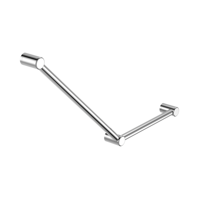 Nero Mecca Care 32mm Ambulant Toilet Grab Rail 45 Degree 750X450mm - Chrome