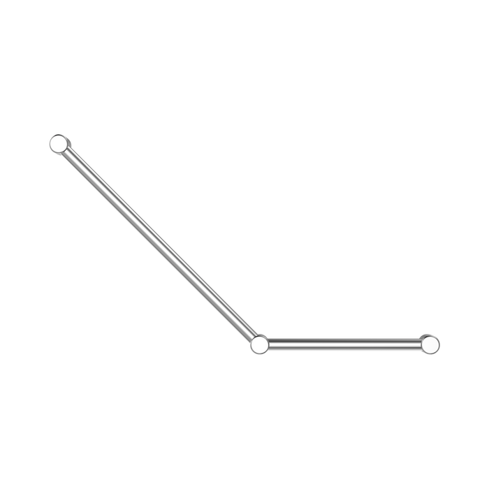 Nero NRCR3245ACH Mecca Care 32mm Ambulant Toilet Grab Rail 45 Degree 750X450mm Chrome image 2 | SKU: NRCR3245ACH