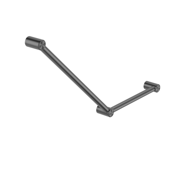 Nero Mecca Care 32mm Ambulant Toilet Grab Rail 45 Degree 750X450mm