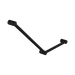 Nero Mecca Care 32mm Ambulant Toilet Grab Rail 45 Degree 750X450mm - Matte Black
