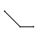 Nero NRCR3245AMB Mecca Care 32mm Ambulant Toilet Grab Rail 45 Degree 750X450mm Matte Black image 2 | SKU: NRCR3245AMB