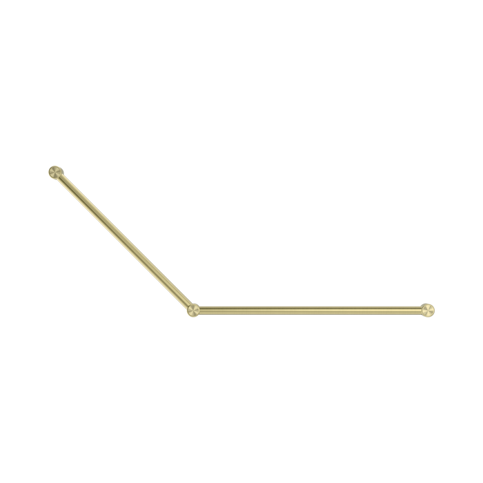 Nero NRCR3245BG Mecca Care 32mm DDA Grab Rail Set 45 Degree 750X900mm Brushed Gold image 2 | SKU: NRCR3245BG